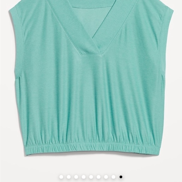 NWOT Old Navy Active Cloud Motion Large Tall Teal Sleeveless V-Neck Top. Go dry - Picture 1 of 11